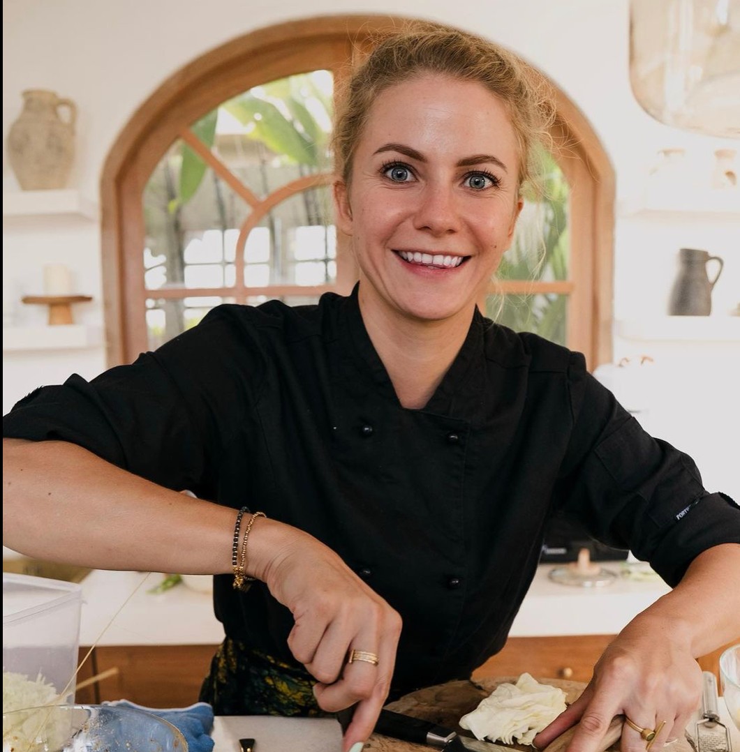 Portrait of chef Malgorzata Pindych smiling