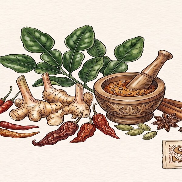 Spices and ingredients for a personal answer to your cooking question